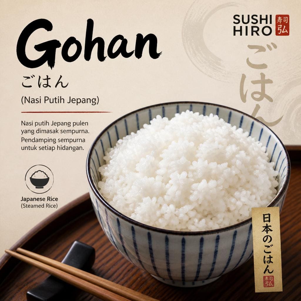 Gohan Sushi Hiro menu nasi Jepang